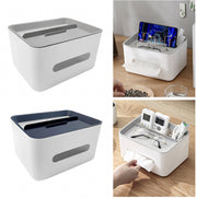 Blue multifunctional tissue box table storage box storage box toilet paper box holder tissue box storage box living room storage box home universal simple tissue box