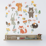 Funny proud wall stickers cute animals flowers wallpaper wall stickers