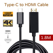 Type c 轉HDMI線手提電腦電話轉高清轉接接駁線耐用方便轉線 type-c轉hdmi數據連接線4K高清數據連接線1080P Type-C數據線 Z fold Z flip