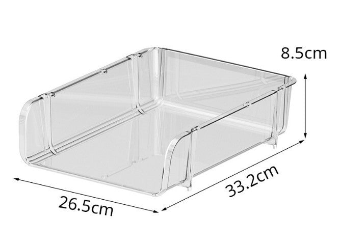 A4 transparent desktop storage box dormitory file plastic storage shelf multi-layer desktop bedroom storage rack
