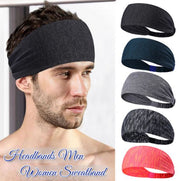 Dark gray sports headband for men and women, yoga antiperspirant headband, fitness headscarf, headband, running basketball equipment, sweatband