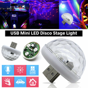 白色 水晶燈泡 魔球小彩燈 迷你USB聲控蘑菇燈 led 車用 戶外 小夜燈 感應燈