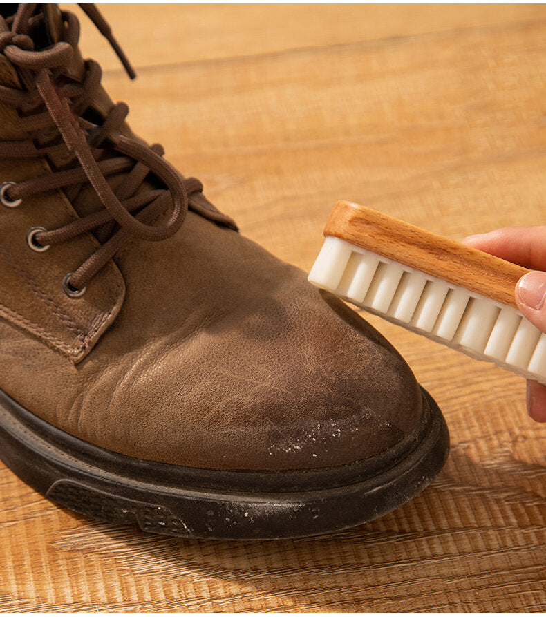 【舊鞋翻新】絨面鞋刷 深層去污 黃靴帆布絨毛雪地靴麂皮翻毛皮磨砂皮專用 行山鞋球鞋工業安全鞋翻新 麂絨面膠刷 皮鞋皮具衣服護理清潔刷生膠刷