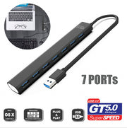 USB3.0 七位分線器 單口高速7口hub 獨立HUB多介面集線器