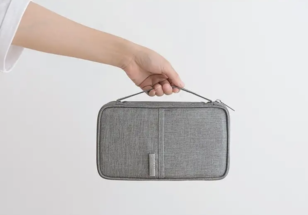 旅行護照袋 夾 防潑水證件收納包 護照夾 證件包 灰色 證件套 袋