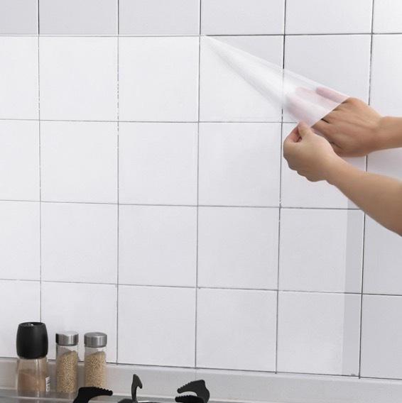 3米 透明廚房防油貼紙 耐高溫瓷磚墻貼 灶臺防水防油自粘 油煙機櫥櫃壁紙 廚房牆壁防油貼紙 耐熱家用 瓷磚防油貼 廚房貼紙