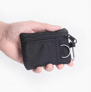 Outdoor new small waist bag military fan storage small wallet tactical waist bag key bag storage accessory bag black waist bag