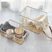 Nordic iron sundry basket 31cm x 20.5cm x 13cm Wenqing picnic Nordic baby gift basket