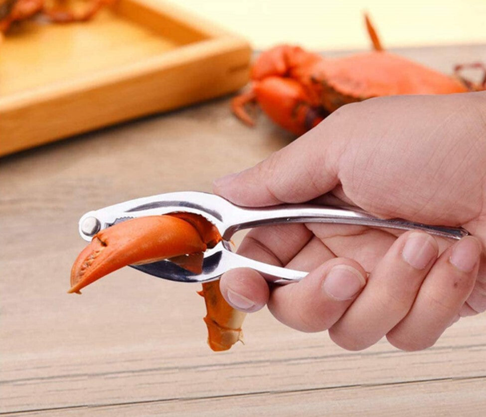 12件裝 吃蟹工具吃蟹工具12組-2鉗4針4叉1剪1布袋。螃蟹夾組,專為吃蟹設計