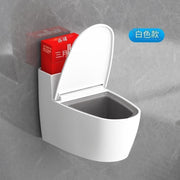 Creative wall-mounted bathroom toilet ashtray household personality trend living room bathroom toilet with lid high ashtray