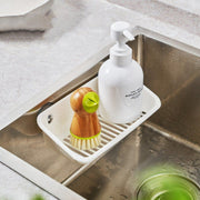 KM.6017 bathroom kitchen storage drain rack suction cup wall hanging hole-free toilet washstand toilet shower room storage scouring pad soap