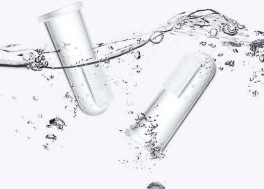 5個 透明矽膠寵物指套刷 寵物口腔清潔護理手指牙刷