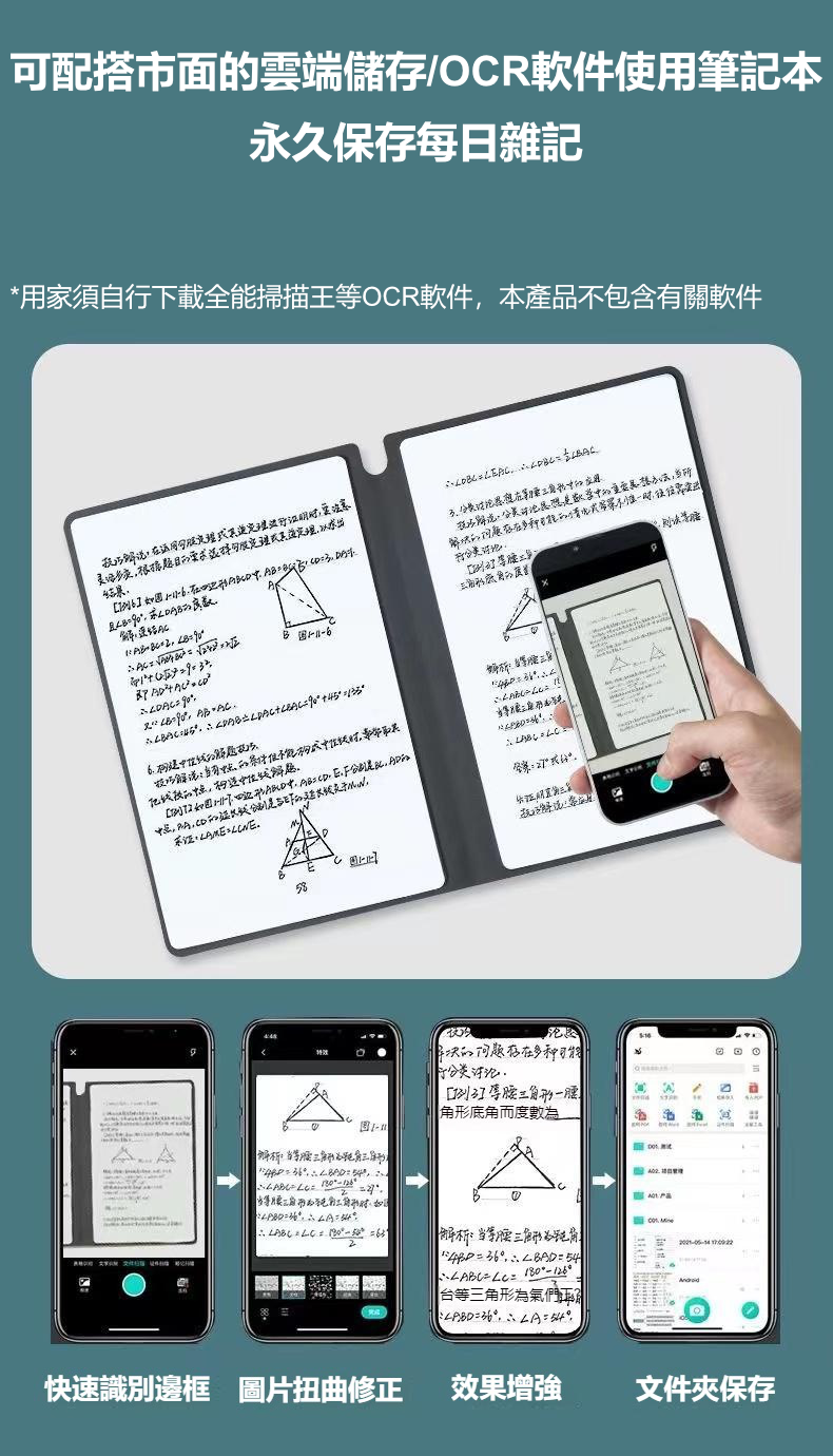 A5 小白板筆記本 皮質記事本 小朋友默書 兒童習字 畫板 塗鴉板 學生課堂筆記 備忘錄 草稿紙 計劃板 辦公 記錄 備忘錄 環保記事本 學習用白板 家長育兒神器 雙面白板可擦寫(灰色|附送贈品)