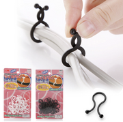 30 pieces black Japanese style wire organizer buckle phone cord wire harness charging cord storage organizer clip desktop organizer wire storage wire organizer buckle desk and wire storage
