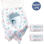 10 pieces of 3D three-dimensional waterproof sanitary toilet cover toilet hygienic seat paper toilet hygienic seat paper public toilet toilet seat paper effectively isolates bacteria waterproof antibacterial toilet mat (10 pieces)