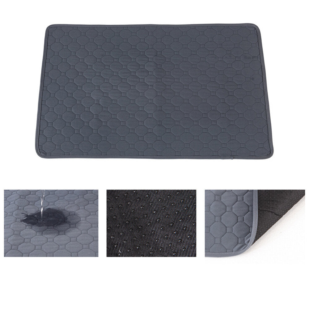 Gray Medium Size (70 x 50cm) Pet Diaper Pad Machine Washable Diaper Pad Washable Diaper Pad Training Pet Diaper Eco-Friendly Dog Diaper Dog Diaper Pad