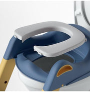 Kids Learning Toilet Board Potty Training Toilet with Step Stool, Potty Training Toilet for Boys Girls Toddlers - With Non-Slip Pad Ladder, Comfortable Padded Safety Toilet for Learning to Potty