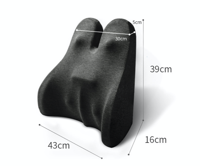 記憶太空棉座墊 腰枕 人工力學設計 椅墊 辦公室 護腰墊 汽車座椅 孕婦靠背墊 矯形姿勢墊 緩解背部疼痛 包圍型 零壓力 記憶棉靠墊辦公室腰靠汽車椅子護腰靠
