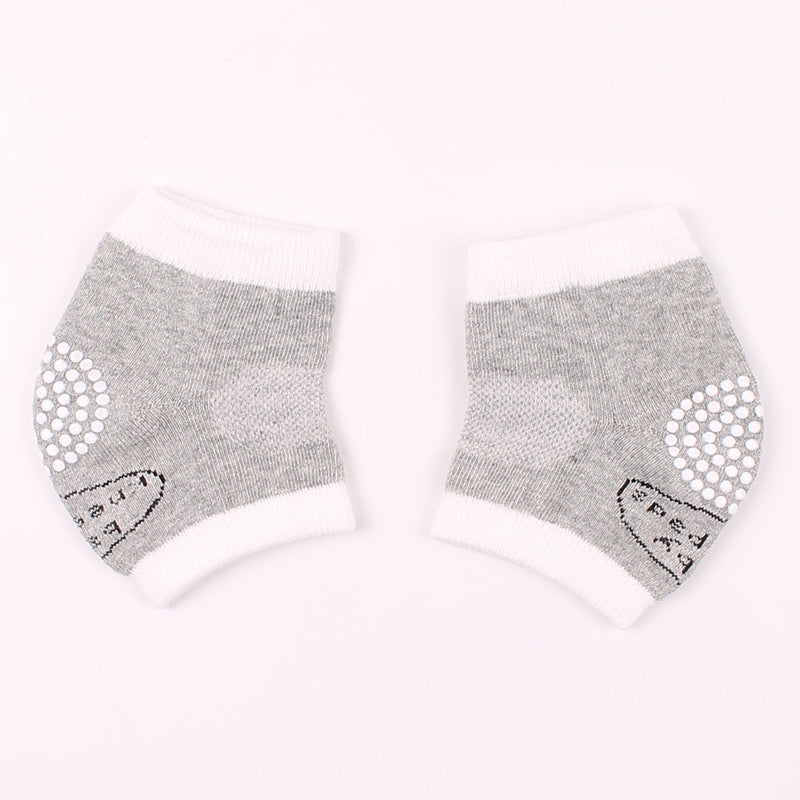 夏季兒童護膝點膠防滑全棉嬰幼兒護膝蓋透氣運動寶寶爬行護肘 5雙一套 護膝