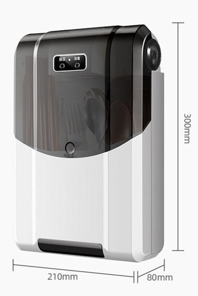 挂墙免打孔智能消毒筷子筒风干筷子架沥水除菌筷子架