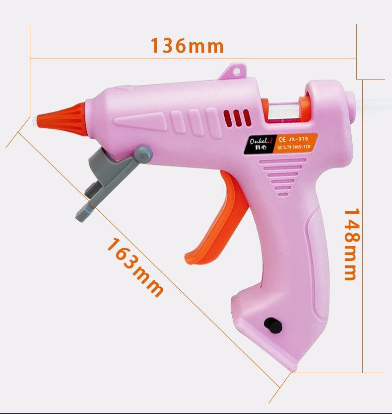 USB 充電式無線熱熔槍 Fogo USB 充電式鋰電膠槍(瓦通盒包裝) 充電線x1 3.6V鋰電熱熔膠槍 150°C峰值無線使用 輕盈小巧 萬能電溶膠槍