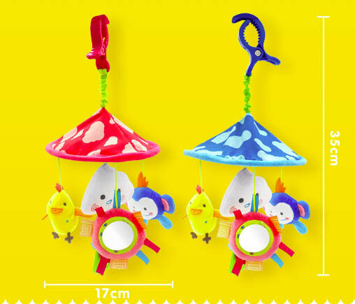 嬰兒天空樂園搖鈴推車掛件旋轉風鈴寶寶安撫床鈴玩具床頭