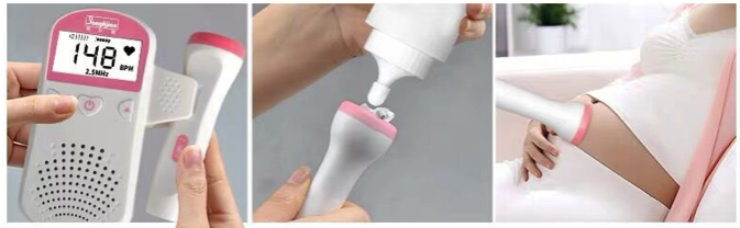 胎心機嬰兒心跳機 胎心音監測儀器孕婦家用多普勒充電測胎兒聽胎心監護聽診器