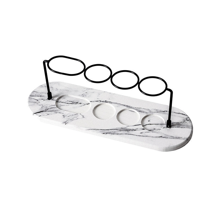 Diatomaceous Earth Toothbrush Holder Mat - Marble Pattern - Soap Dish for Electric Toothbrush, Toothbrush, and Toothpaste