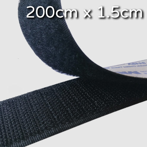 3M 200cm x 1.5cm Adhesive Universal Velcro Reusable Storage Velcro USB Wire Tape with Velcro Felt Tie Wire Storage Velcro Cable Management Bag Cable Tie Strap Organizer Cable Data Cable Management Velcro Wire Organizer Cable Organizer Desktop Storage