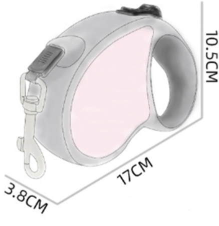 Dog pet retractable chest and back traction dog leash blue 5 meters tow strap chest strap