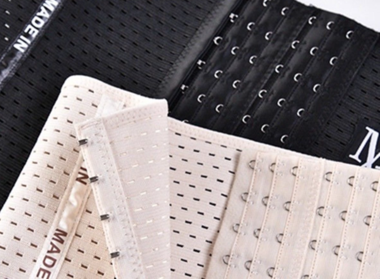 瘦身減肥美體燃脂產後束腰綁帶適合110-125斤人士(六排扣 M碼膚色1件)