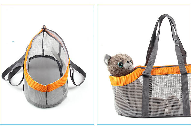 全景透氣狗狗外出寵物包大容量手提狗包便攜可折疊貓包可定