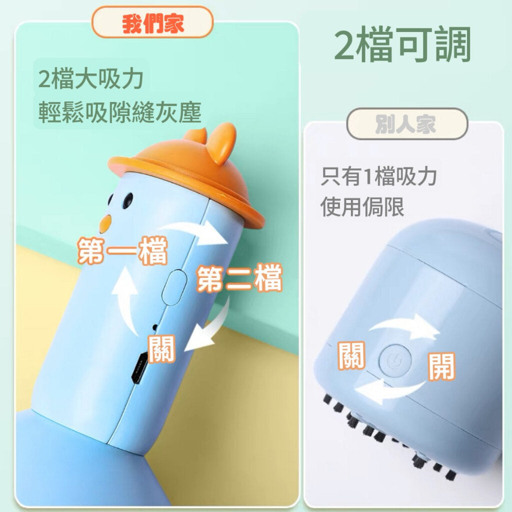 桌面吸塵器 清潔書檯 擦膠碎薯片碎頭髮橡皮擦屑吸塵器 桌上迷你吸塵器 鍵盤吸塵器 鍵盤清潔 桌上型吸塵器 學生桌面吸塵器 便攜書桌吸塵器 小朋友兒童適用桌上吸塵機 (白色/USB充電)