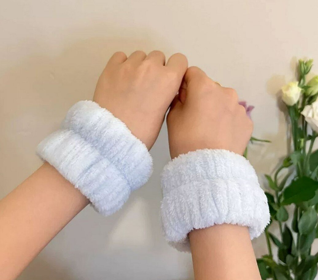 Face-washing wrist hair band, face-washing makeup, sports yoga strap, hair accessories, skin-friendly hair tie for women