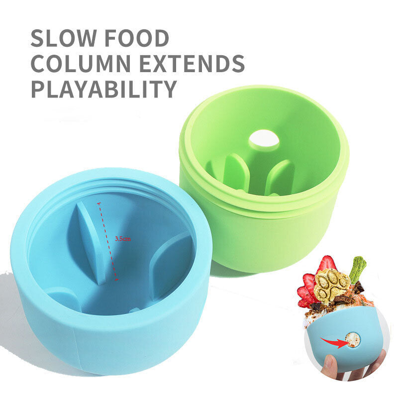 Pet Supplies Dog Food Toy Ball Silicone Nibble Bowl Fun Feeding Outdoor Sniffing Ball Pet Feeder