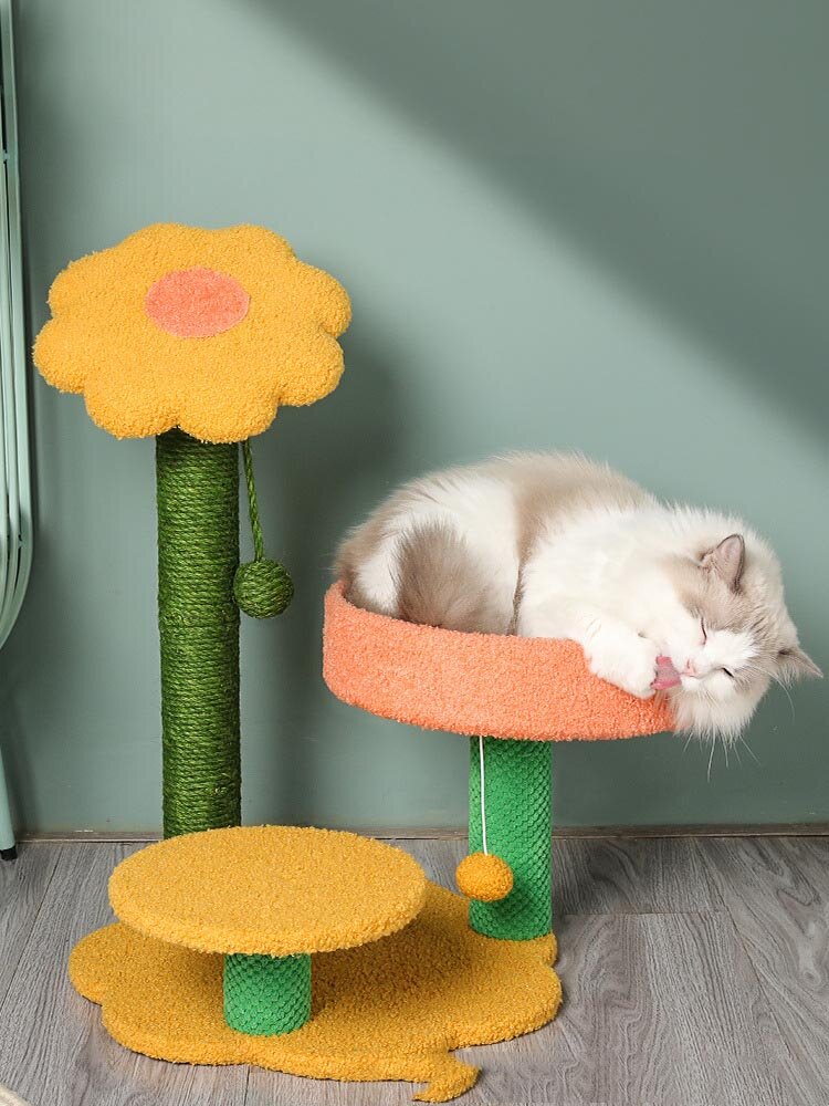 Cat climbing frame small cat cat nest cat scratching board cat tree integrated cat shelf cat scratching post cat jumping platform tree cat jumping platform