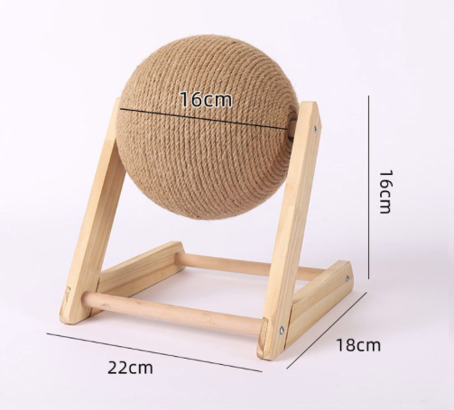 貓爬玩具 貓抓板劍麻貓玩具自嗨解悶貓咪爪磨抓板用品不掉屑立式耐磨貓抓球 除毛用品