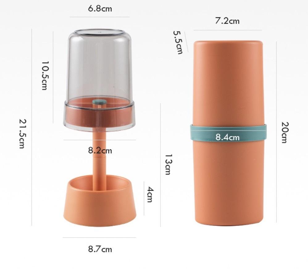 Creative toothbrush rack desktop wash cup set mouthwash cup holder portable travel toothbrush cup storage box
