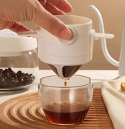 不銹鋼咖啡過濾網 折疊小天使咖啡濾杯 白色 咖啡杯