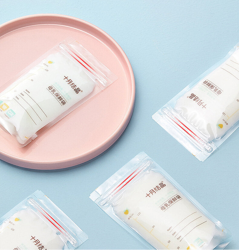 125ml 30片母乳儲存袋保鮮袋一次性人奶真空袋儲奶袋-直筒125ml 30片 奶粉袋