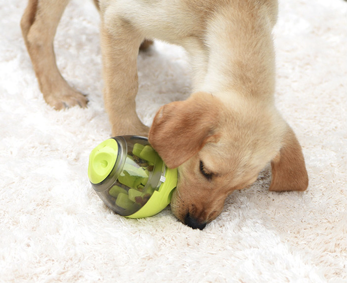 寵物玩具 狗狗不倒翁漏食球 寵物飼料餵食器 搖晃漏食器 寵物漏食不倒翁 漏食玩具球 可調節食速寵物玩具 貓咪零食玩具 狗狗啃咬訓練器 球類