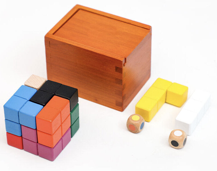 魯班鎖解密魔盒玩具高智商燒腦puzzle十級難度老年人解悶兒童益智