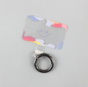 Mobile phone lanyard gasket transparent patch fixed piece clip shell card back sticker sling rope cartoon pattern connecting piece