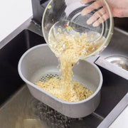 Hangable draining basket, for washing vegetables and bowls, sink kitchen storage rack, food waste filter, hanging basket for storage, instant noodle/cup noodle food residue strainer, scouring pad, fruit, apple