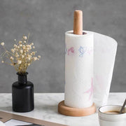 Japanese solid wood paper towel holder kitchen paper holder lazy rag holder kitchen beech wood paper roll holder wooden paper towel holder vertical paper roll holder paper towel holder practical paper towel wooden holder paper towel box set