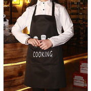 Japanese style waterproof and oil-proof apron with pockets easy to clean cooking apron cooking apron