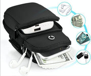 (Black) Sports Arm Phone Bag Outdoor Sports Breathable Waterproof Phone Arm Bag Running Fitness Wrist Arm Strap Arm Bag