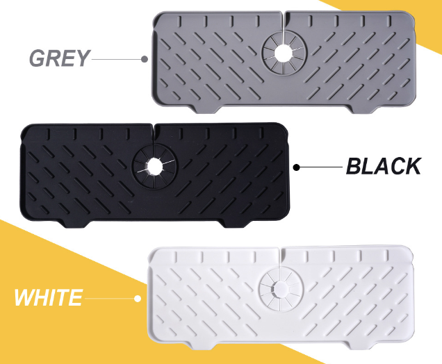 矽膠水龍頭防濺裝置 - 吸水墊水槽瀝水墊存水盤廚房衛浴