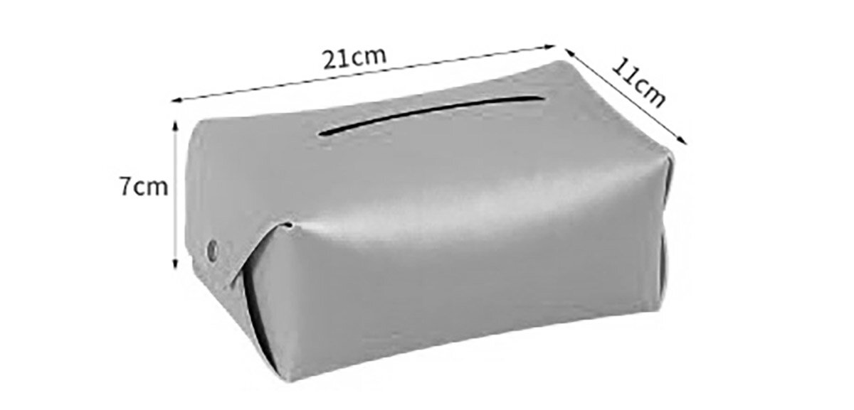 北歐設計酒店用品級仿皮革紙巾盒(灰色) 適合21CM 面紙 車用紙巾盒家品 皮具小家品 抽紙盒 好軟熟人造皮紙巾盒 防水紙巾盒 無印風生活用品 #開倉 消費券 風扇 防曬 拖鞋 遮 紙巾袋 盒