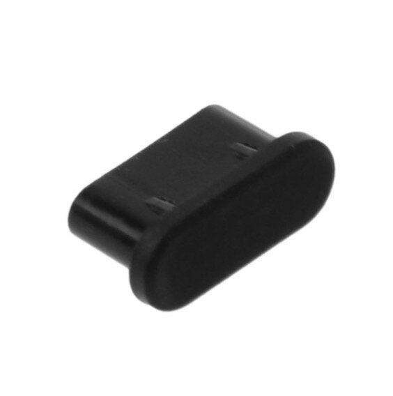 【3个装】USB Type-C介面Type-c充电口数据塞手机防尘塞矽胶防尘塞黑色